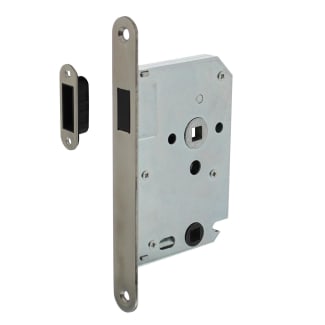 Product afbeelding voor Intersteel WC-Badkamerslot Magnetisch WC63/8mm Doornmaat 50mm Voorplaat Afgerond RVS Met Sluitplaat/Sluitkom