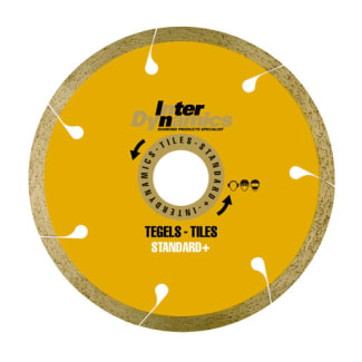 Product afbeelding voor InterDynamics Diamantzaagblad Standard+ 230x25.4mm Tegels 1st