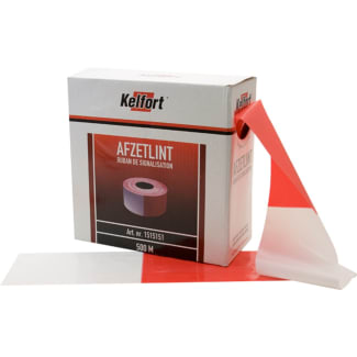 Product afbeelding voor Kelfort Afzetlint 500m Rood/Wit Geblokt
