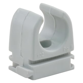 Product afbeelding voor Klembeugel 16mm PVC Grijs 20st