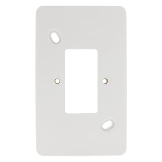 Product afbeelding voor Attema P25 Montageplaat Opbouw Dubbel Polarwit