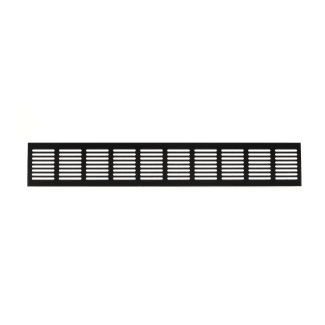 Product afbeelding voor Plintrooster 500x80mm Aluminium Zwart