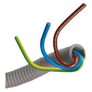 Product afbeelding voor Installatiebuis 5/8 20m Flexibel Grijs Bedrading 3x2.5