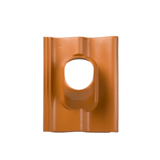 Product afbeelding voor Ubbink Dakdoorvoerpan Sneldek 131mm 25-45 Graden 1-pans Terracotta
