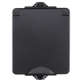 Product afbeelding voor ION Industries Contactdoos Opbouw 1-Voudig Randaarde IP54 Zwart