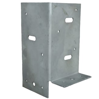 Product afbeelding voor GB Paalhouder B 2mm 90x90mm Zink Magnesium 73593