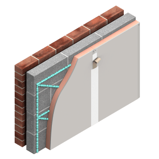 Product afbeelding voor Kooltherm K17 Binnenisolatie 20/12,5mm 260x120cm Rd=1,00