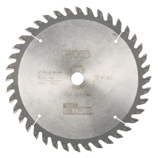 Product afbeelding voor DeWALT Cirkelzaagblad DT4063 184x16mm 40tands Wissel Positief 2,8mm