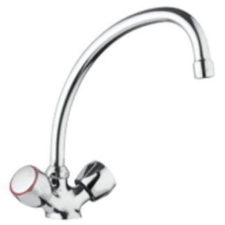 Product afbeelding voor Bruynzeel Solid Aqua Kraan Basic 2-Knops Chroom