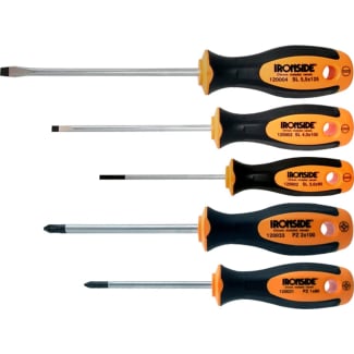 Product afbeelding voor Ironside Schroevendraaierset Pozidrive/Zaagsnede 5-delig