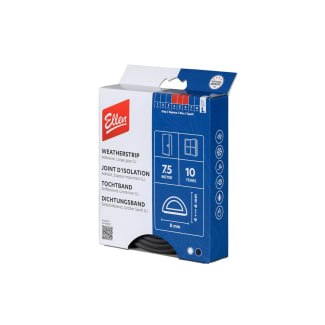 Product afbeelding voor Ellen Tochtband D 8x6mm 7,5m Zelfklevend Grote Kier Zwart