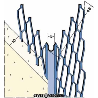 Product afbeelding voor Hoekbeschermer 7476 300cm 10mm RVS