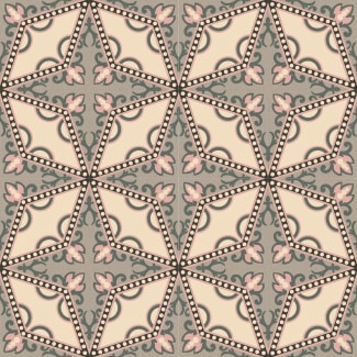 Product afbeelding voor Decortegel Bel Histoire Agathe 15x15cm 8mm Mat Gerectificeerd R10