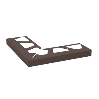 Product afbeelding voor Schlüter BARA-RW Buitenhoek 90 Graden 15mm Alu Met Kleurcoating Zwartbruin E90/RW15SB