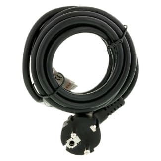 Product afbeelding voor Exin Aansluitsnoer 3x1mm² 2.5m Met Stekker Zwart
