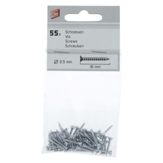 Product afbeelding voor Ellen Tochtschroef 2.6x16mm Verzinkt 5st