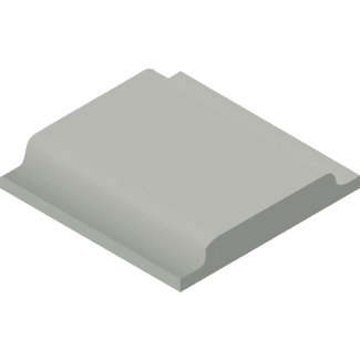 Product afbeelding voor Villeroy & Boch Douchebakplint Pro Architectura 3.0 Secret Grey 10x10cm Mat 3592C3600010
