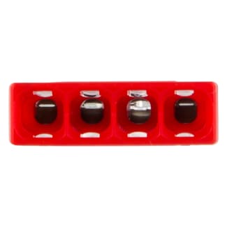 Product afbeelding voor Wago Lasklem 4-polig Transparant/Rood 100st