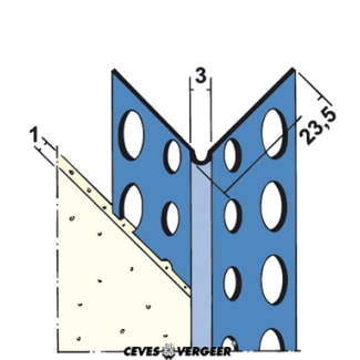 Product afbeelding voor Hoekbeschermer 1031 300cm 1mm RVS