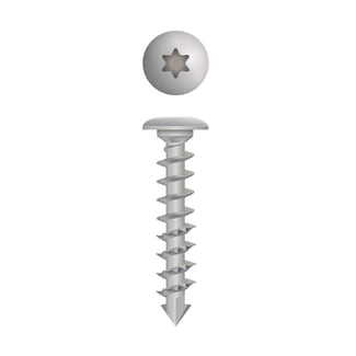 Product afbeelding voor Dynaplus Tuinbeslagschroef 6x40mm Ovaalkop TX-30 Anti Roest-Coating 50st
