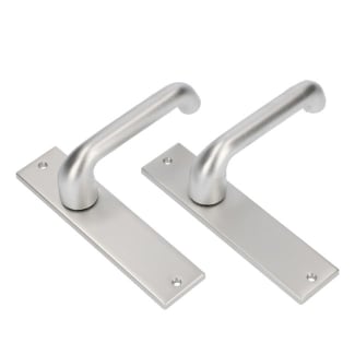 Product afbeelding voor AMI Deurkrukgarnituur 386 Blind F1 Alu Recht Rotaveer 178/43 Voor Deurdikte 38-42mm
