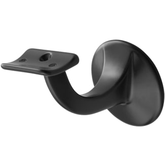 Product afbeelding voor Hermeta Leuninghouder 3501 65mm Hol Stokschroef Zwart Aluminium