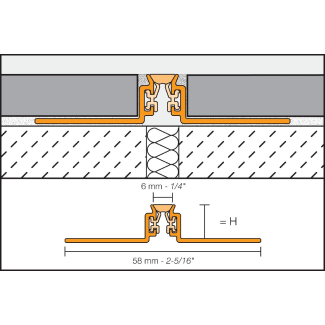 Product afbeelding voor Schlüter DILEX-AKWS Bewegingsprofiel 12,5mm 250cm Aluminium Grafietzwart AKWS125GS