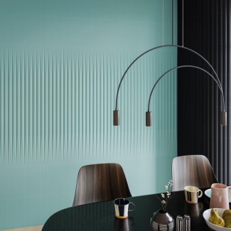 Product afbeelding voor Wandtegel Stripes Liso XL Teal 7,5x30cm 8mm Mat