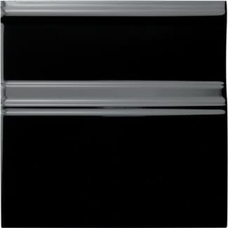 Product afbeelding voor Strip Neri Rodapie Clasico Negro 15x15cm Glanzend