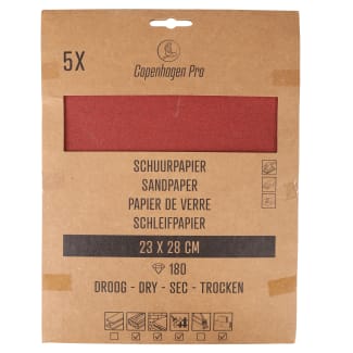 Product afbeelding voor Copenhagen Pro Schuurpapier 280x230mm K180 Droog 5st