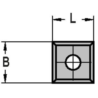 Product afbeelding voor Trasco Keermes Hardmetaal 10,5x10,5x1,5mm 4-Zijdig 10st