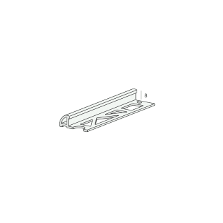 Product afbeelding voor Proround Tegelprofiel 8mm 300cm Kunststof Pergamon