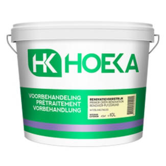 Product afbeelding voor Hoeka Renovatievoorstrijk Grof Binnen/Buiten 10L Basis P Wit