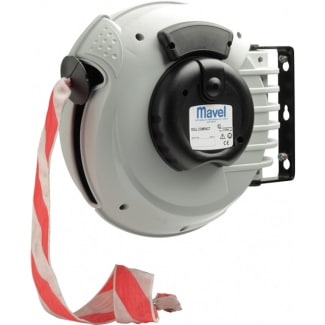 Product afbeelding voor Mavel Afzetlint 20m Rood/Wit Gestreept Haspel