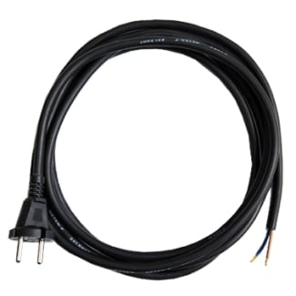 Product afbeelding voor Vetec Aansluitsnoer 2x1.5mm² Kabellengte 5m H07RN-F Met Stekker Zwart