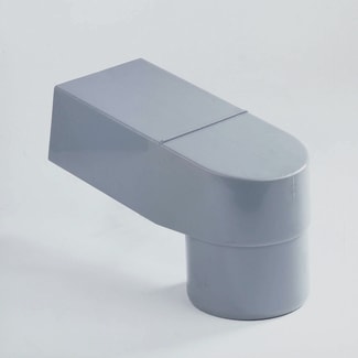 Product afbeelding voor Dyka RWA Stadsuitloop Kort 60x80mm 70/80mm Grijs