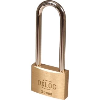 Product afbeelding voor Oxloc Hangslot Verschillend Sluitend 50mm Staal Met 2 Sleutels Met Hoge Beugel