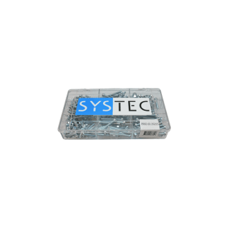Product afbeelding voor Systec Assortimentsdoos Metaalschroef Inclusief Moer 9-vaks Verzinkt DIN84/934