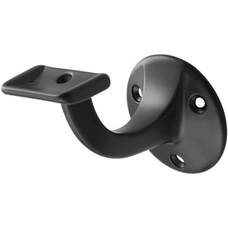 Product afbeelding voor Hermeta Leuninghouder 3502 65mm Vlak Schroefgat Aluminium Zwart