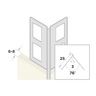 Product afbeelding voor Ripstaal Hoekbeschermer 1046 300cm 6-8mm Aluzink