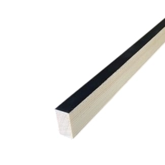 Product afbeelding voor Vuren Kantlat 18x34mm 300cm Zwart 10st Per Bundel FSC Mix Credit