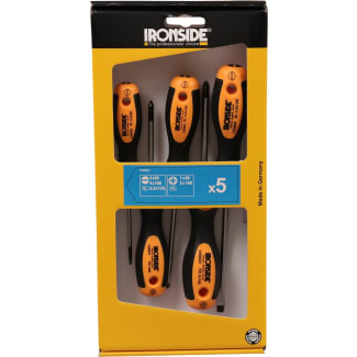Product afbeelding voor Ironside Schroevendraaierset Pozidrive/Zaagsnede 5-delig