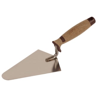 Product afbeelding voor Super Prof Punttroffel Eco Pure Rond 140mm RVS Met Handgreep Leer