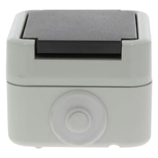 Product afbeelding voor PEHA Contactdoos Opbouw 1-Voudig Randaarde Spatwaterdicht Wartel M20 Grijs