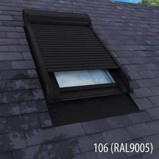 Product afbeelding voor Fakro ARZ Komfort Z-Wave 55x98cm RAL9005 Zonwering Exclusief Afstandsbediening En Voeding