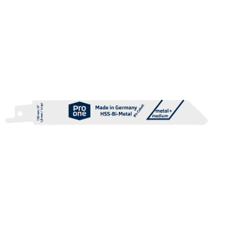Product afbeelding voor Pro-One Reciprozaagblad S922BF 150mm HSS Bi-Metaal Voor Medium Metalen 5st