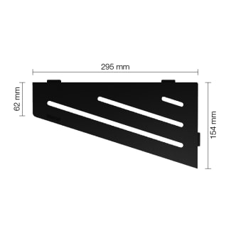 Product afbeelding voor Schlüter SHELF-E-S3 Planchet 154x295mm Design Wave Alu Met Kleurcoating Grafietzwart Mat SES3D10MGS