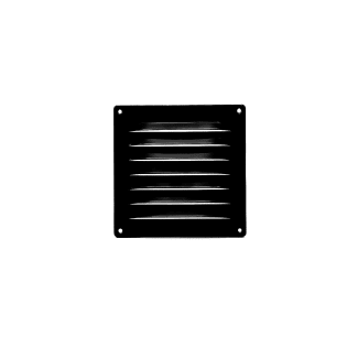 Product afbeelding voor Schoepenrooster 160x160mm Aluminium Zwart