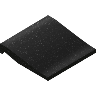 Product afbeelding voor Villeroy & Boch Douchebakplint Pro Architectura 3.0 Pure Black 10x10cm Mat R10 2607C4910010