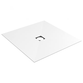 Product afbeelding voor Wedi Fundo Top Primo Ligno Plus 1200x1200x6mm Centraal Pure Wit